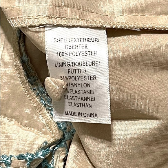 Olivine Gabbro Woman Long Sleeve Neutral Evening Dress Size 8 - Picture 9 of 16